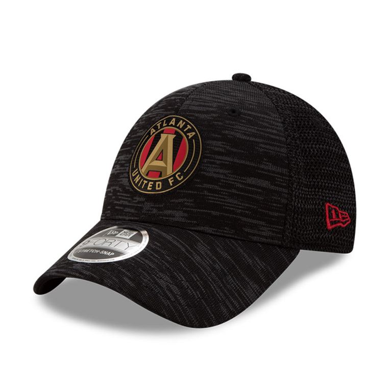 Gorras New Era Football Negros - Atlanta United FC Stretch Snap 9FORTY 41356OWNU